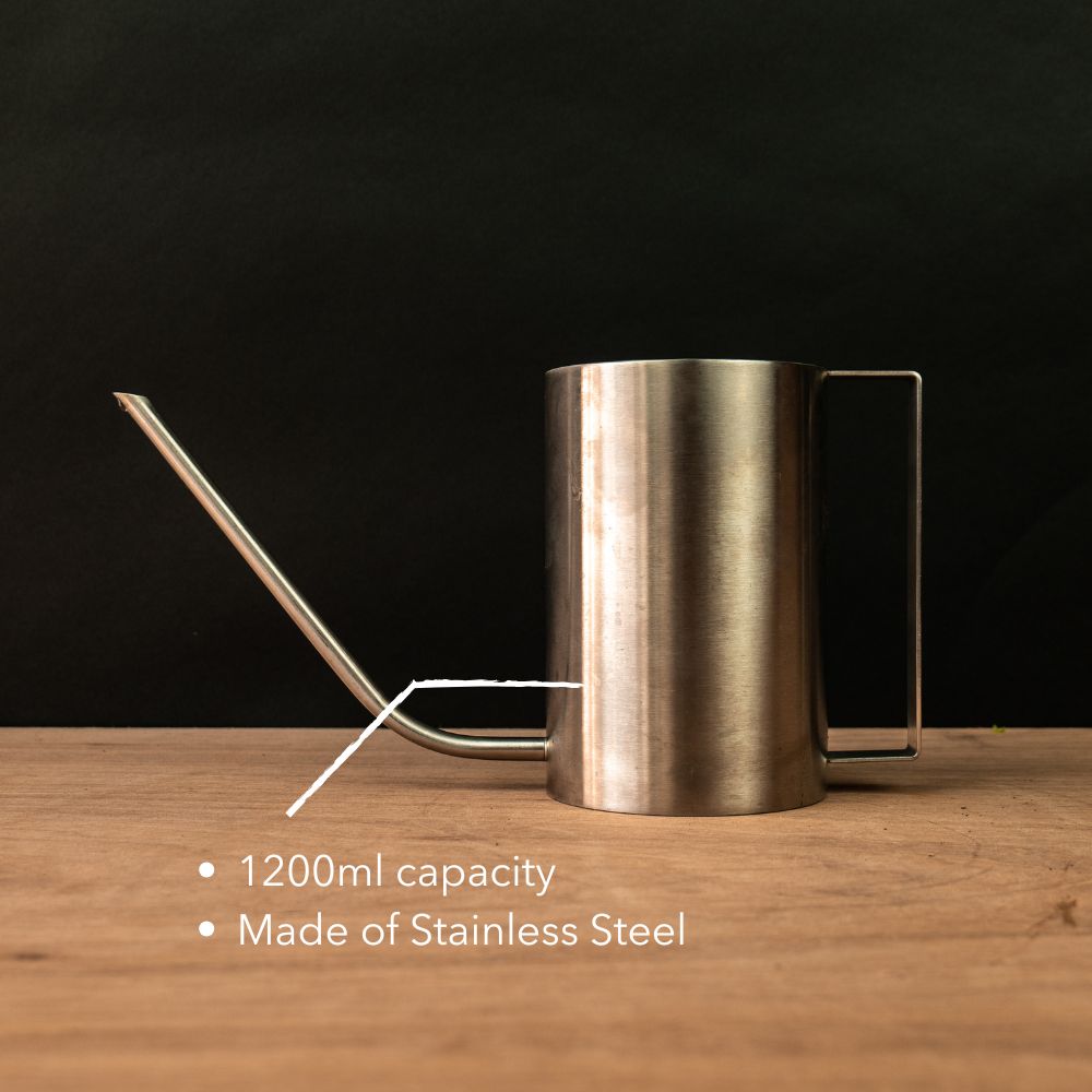 Stainless steel watering can 1.2L